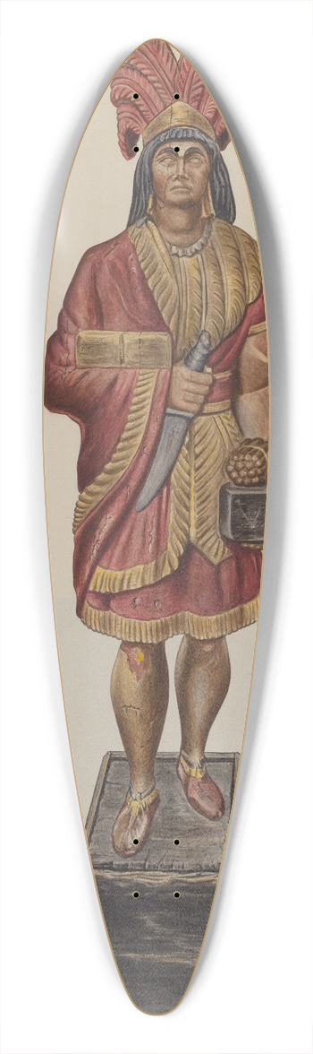 V.L. Vance - Cigar Store Indian 39.3 inch art pintail longboard deck