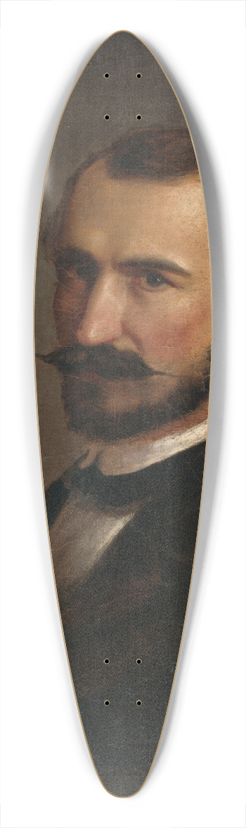 Vojtech Klimkovi - self-portrait 39.3 inch art pintail longboard deck