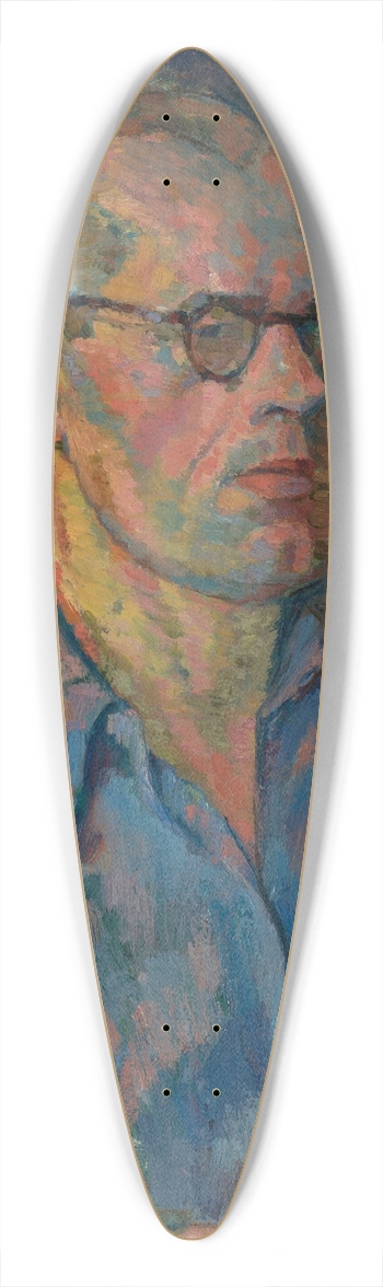 Wacaw Wsowicz - Autoportret niebieski 39.3 inch art pintail longboard deck