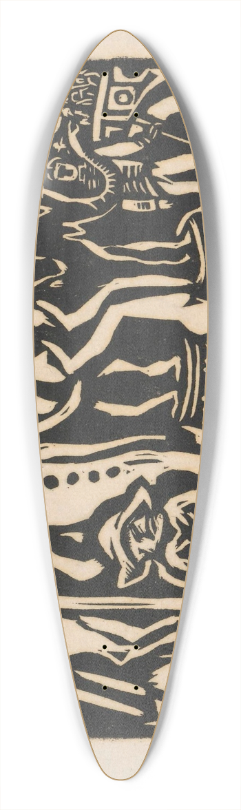 Wacaw Wsowicz - Cyrk 39.3 inch art pintail longboard deck