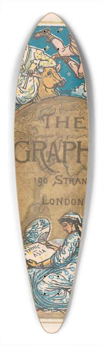 Walter Crane - The Graphic 39.3 inch art pintail longboard deck