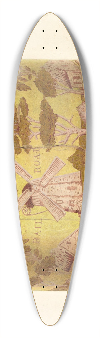 Walter Doran - Bandbox 39.3 inch art pintail longboard deck