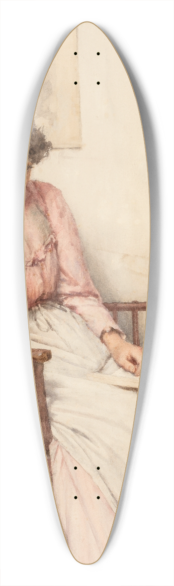 Walter Langley - A thoughtful interlude 39.3 inch art pintail longboard deck