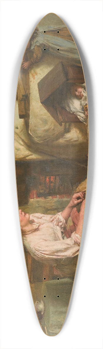 Walter Langley - Maternity 39.3 inch art pintail longboard deck
