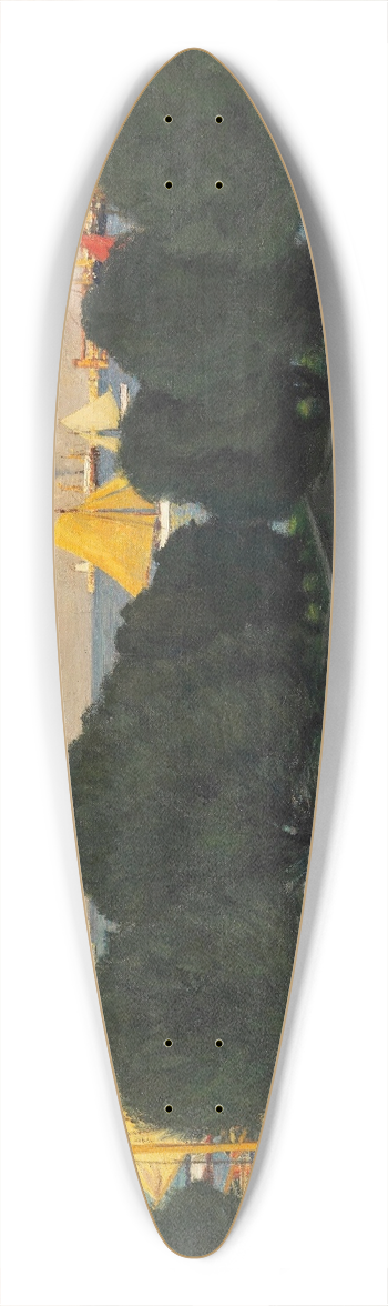 Walter Leistikow - Hafen 39.3 inch art pintail longboard deck