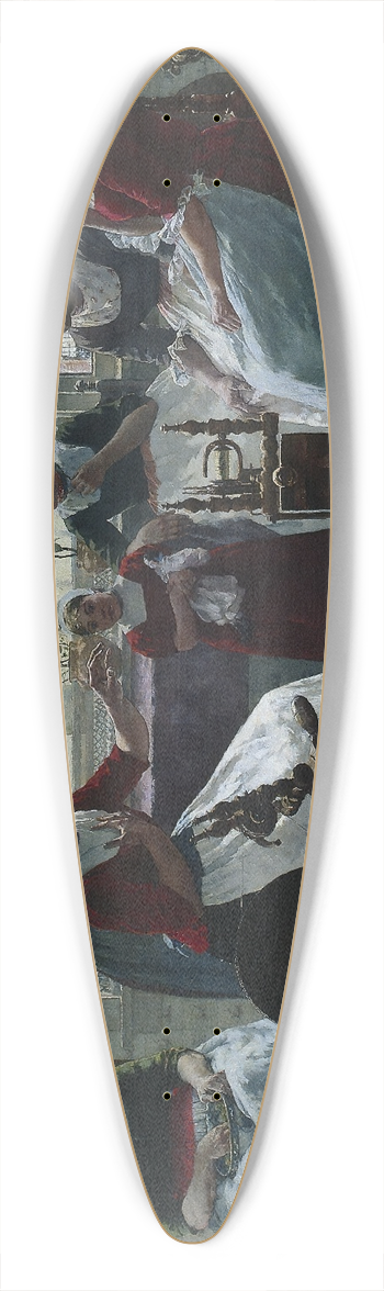Walter MacEwen - The Ghost Story 39.3 inch art pintail longboard deck