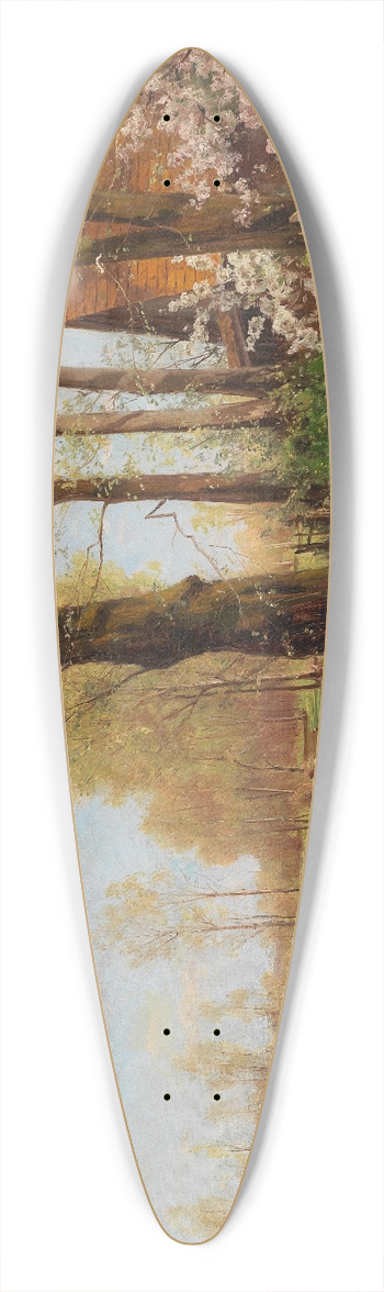 Walter Moras - Sommeridylle 39.3 inch art pintail longboard deck