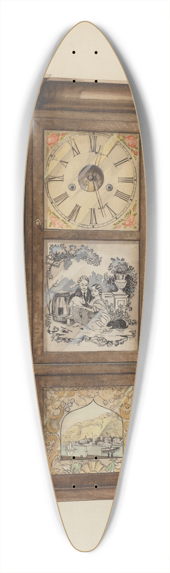 Walter W. Jennings - Clock 39.3 inch art pintail longboard deck