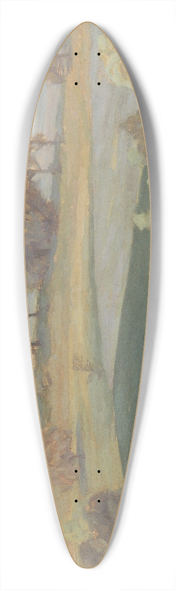 Walther Gamerith - Am Attersee 39.3 inch art pintail longboard deck