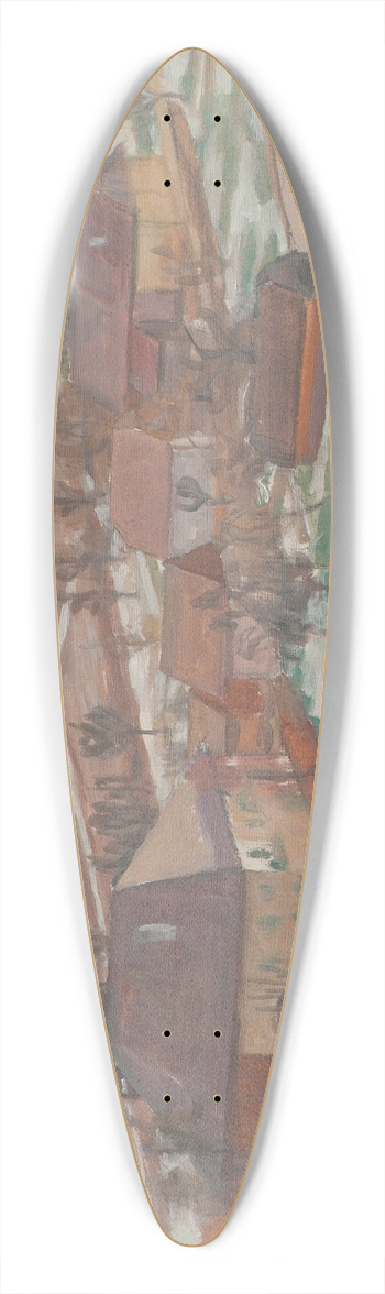 Walther Gamerith - Unterbuchberg im Vorfrhling 39.3 inch art pintail longboard deck