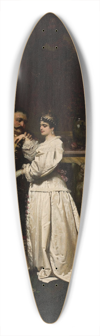 Wandalin Strzaecki - King John III Sobieski and Marysieka 39.3 inch art pintail longboard deck