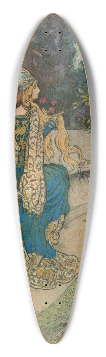 Warwick Goble - Preziosa in the Garden 39.3 inch art pintail longboard deck