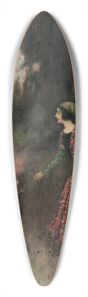 Warwick Goble - The Prince appearing to Nella 39.3 inch art pintail longboard deck