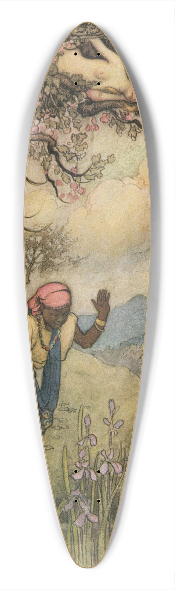 Warwick Goble - The Slave at the Well 39.3 inch art pintail longboard deck