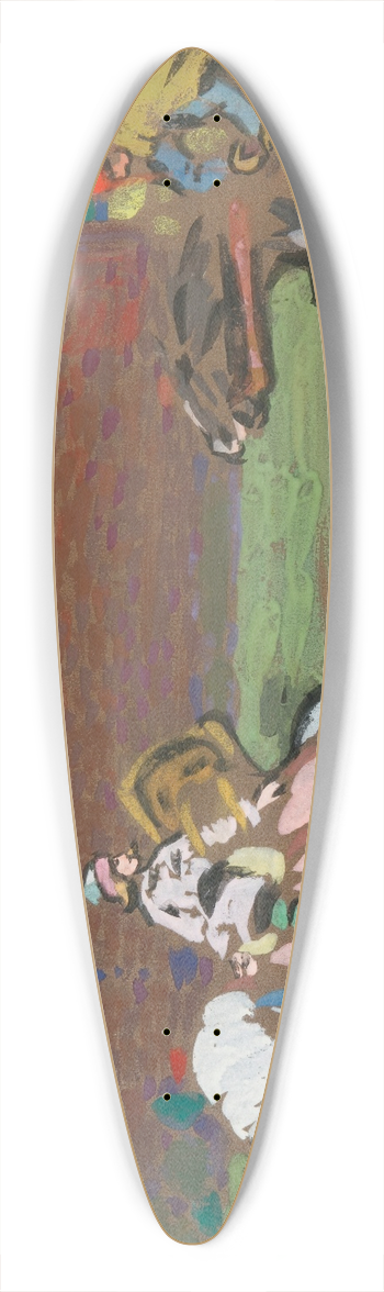Wassily Kandinsky - Crusaders 39.3 inch art pintail longboard deck
