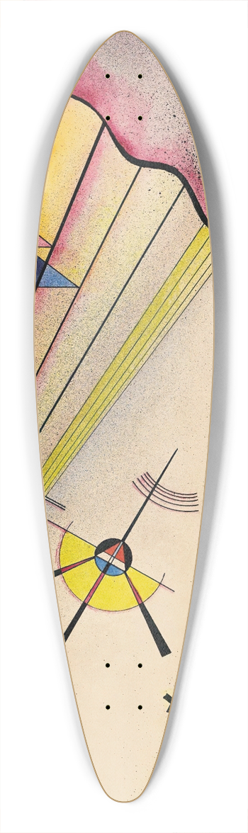 Wassily Kandinsky - Deutliche Verbindung (Clear Connection) 39.3 inch art pintail longboard deck