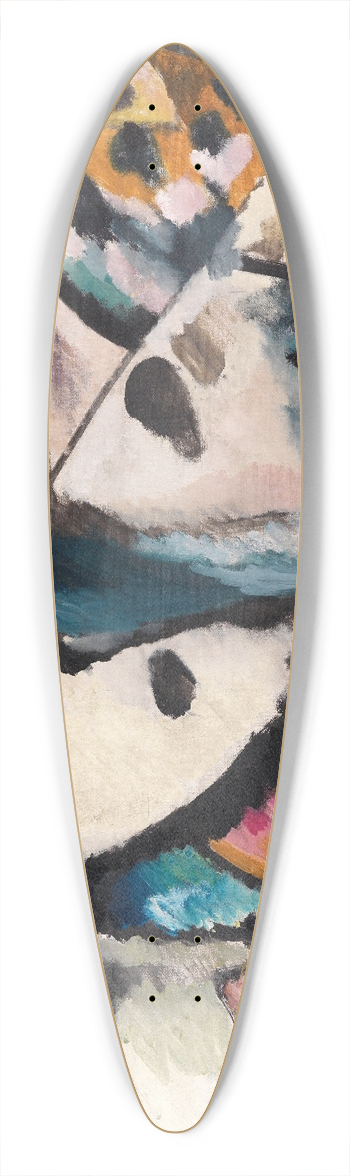 Wassily Kandinsky - Improvisation 13 39.3 inch art pintail longboard deck