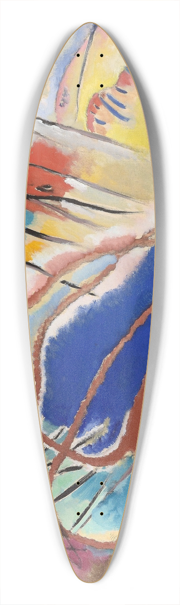 Wassily Kandinsky - Improvisation No. 30 (Cannons) 39.3 inch art pintail longboard deck