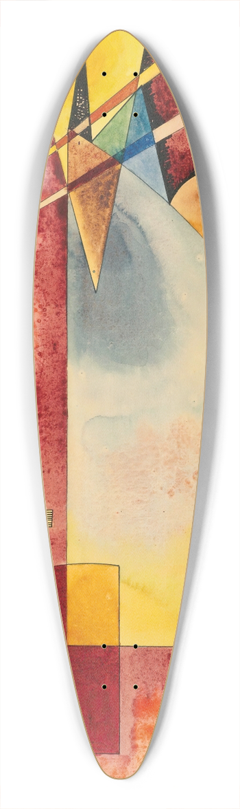 Wassily Kandinsky - Ineinander (Intermingling) 39.3 inch art pintail longboard deck
