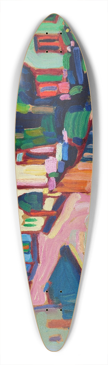 Wassily Kandinsky - Murnau 39.3 inch art pintail longboard deck