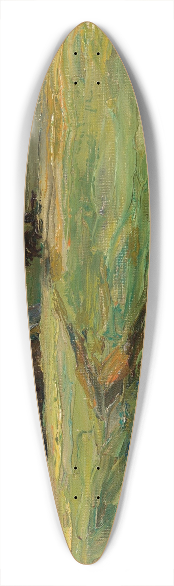 Wassily Kandinsky - Russian landscape 39.3 inch art pintail longboard deck