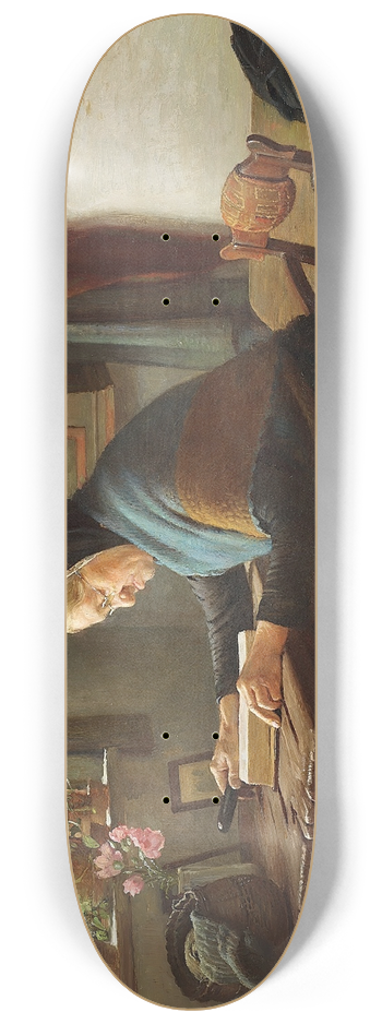 Gustav Vermehren - Karen Marie lser i sin Bibel 8.25 inch art skate deck