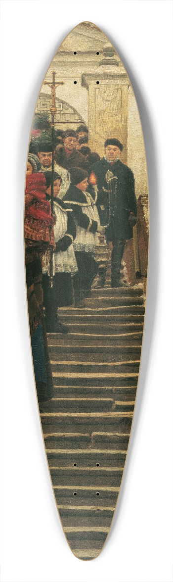 Wilhelm Bernatzik - Winter 39.3 inch art pintail longboard deck