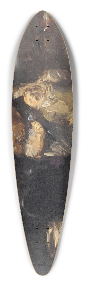 Wilhelm Busch - Small But Stubborn 39.3 inch art pintail longboard deck