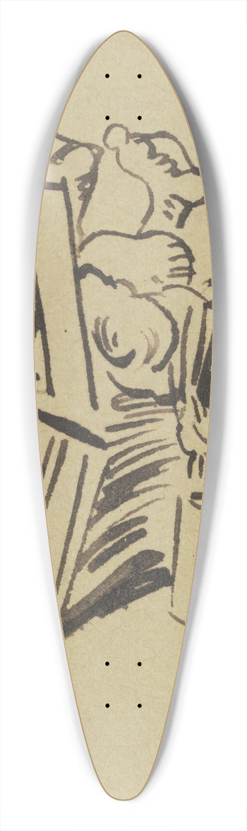 Wilhelm Busch - Stramm sei der Nacken, da man trage ; Das Vollgewicht in khner Waage 39.3 inch art pintail longboard deck