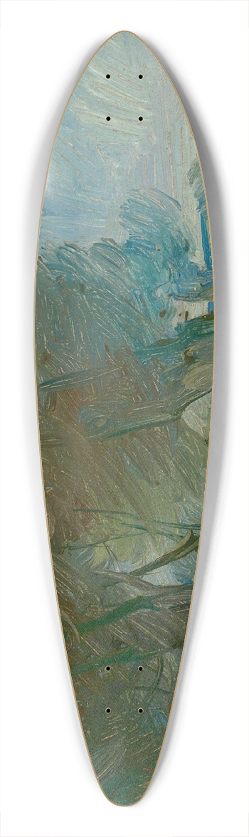 Wilhelm Busch - Waldrand mit Rotjacke 39.3 inch art pintail longboard deck