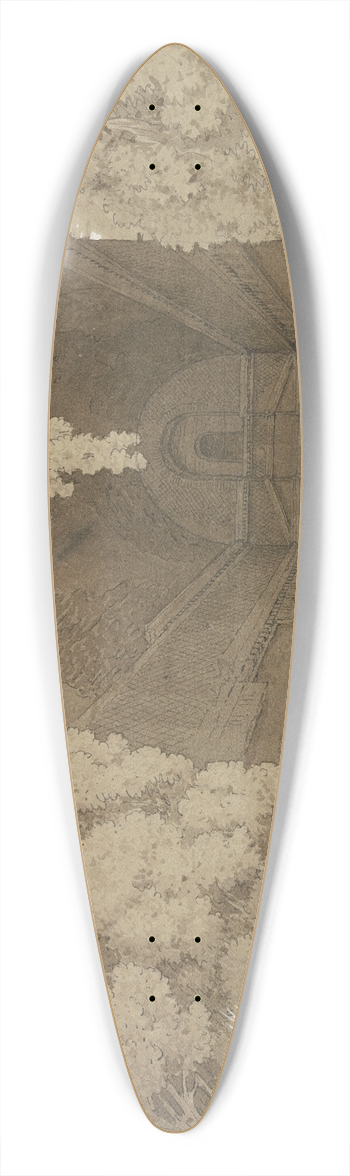 Wilhelm Friedrich Gmelin - Blick in eine antike, tonnengewlbte Grotte 39.3 inch art pintail longboard deck