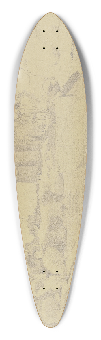Wilhelm Gentz - Philae 39.3 inch art pintail longboard deck