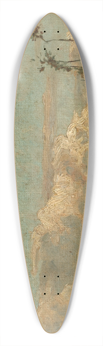 Wilhelm Gustav Friedrich Hasemann - Abendstimmung 39.3 inch art pintail longboard deck