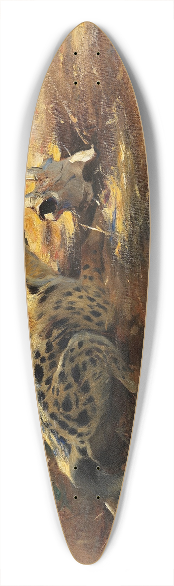 Wilhelm Kuhnert - Hyne 39.3 inch art pintail longboard deck