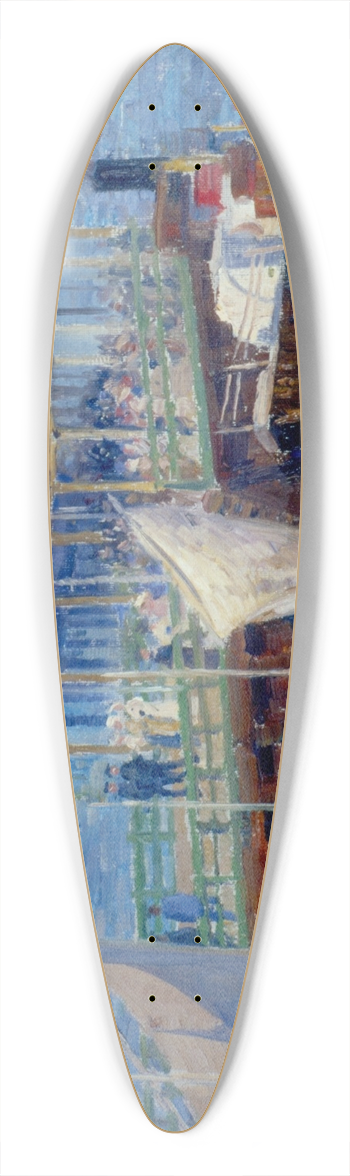 Wilhelm Ludwig Lehmann - Sonntagnachmittag auf Helgoland 39.3 inch art pintail longboard deck