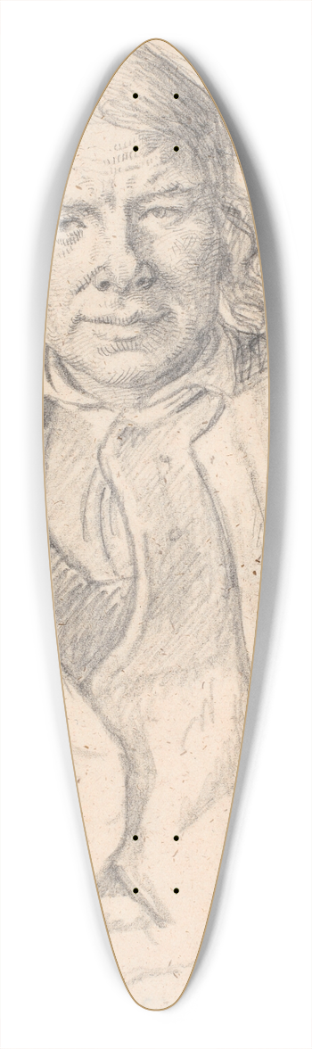 Wilhelm Marstrand - Brystbillede af svensk bonde 39.3 inch art pintail longboard deck