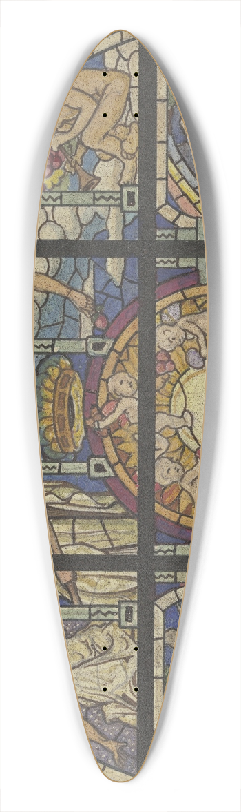 Wilhelm Ss - The sun 39.3 inch art pintail longboard deck