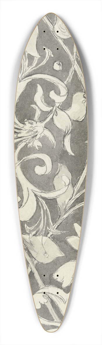 Wilhelm Steinhausen - Final vignette 39.3 inch art pintail longboard deck