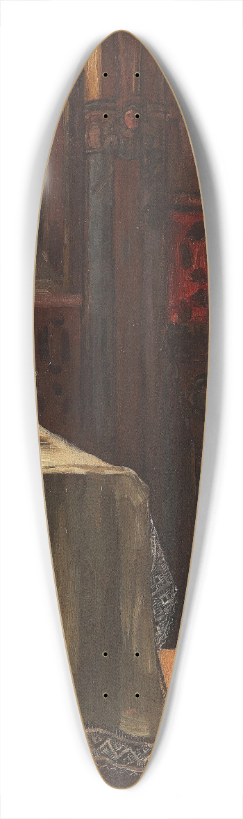 Wilhelm Trbner - Pippinger Kirche bei Pasing 39.3 inch art pintail longboard deck