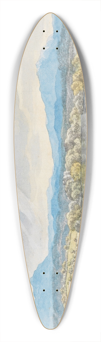 Wilhelm von Kobell - Blick ber den Staffelsee 39.3 inch art pintail longboard deck