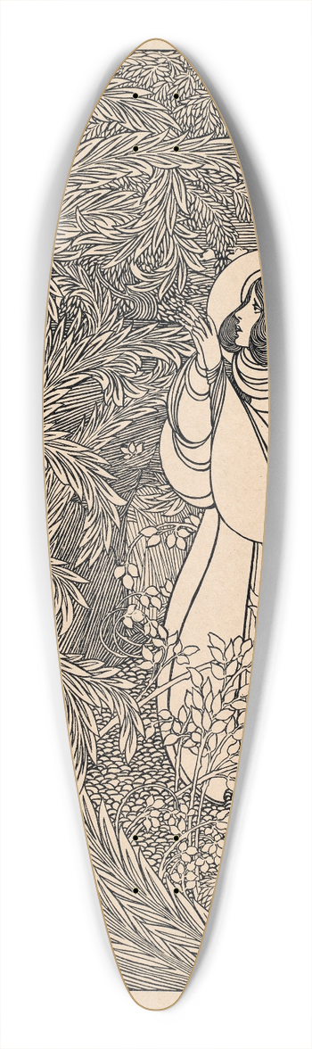 Will Bradley - Rabboni 39.3 inch art pintail longboard deck