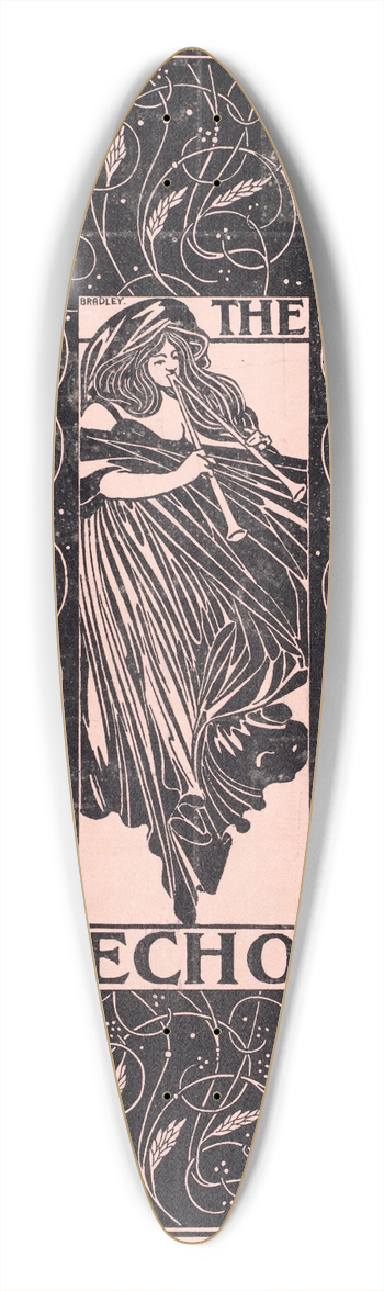 Will Bradley - The echo, Chicago, April 15, 1896 39.3 inch art pintail longboard deck
