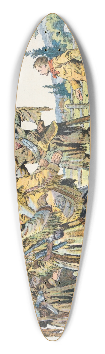 Will Crawford - A new scout on the old trail 39.3 inch art pintail longboard deck