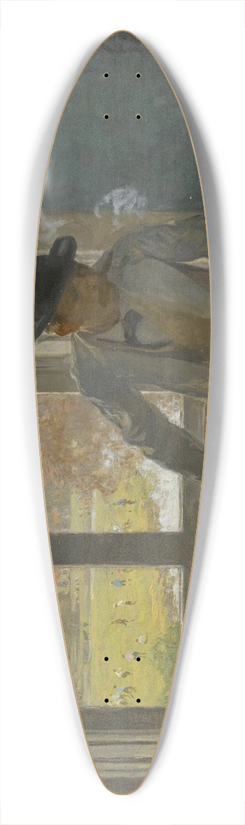 Willem Bastiaan Tholen - The BilliardsPlayer 39.3 inch art pintail longboard deck