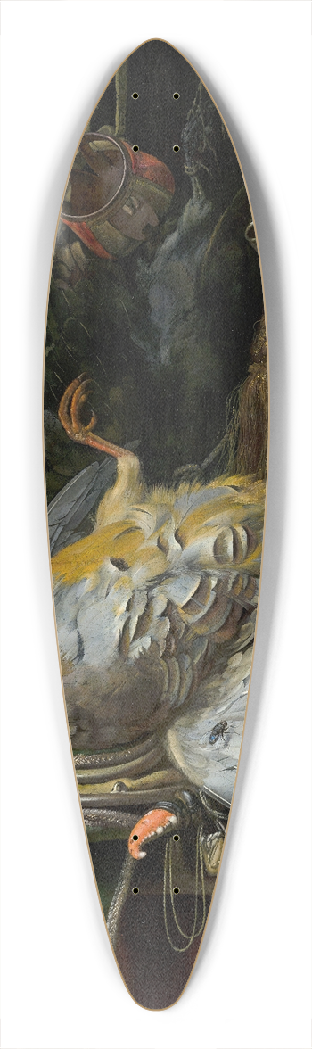 Willem van Aelst - Still Life with Partridges 39.3 inch art pintail longboard deck