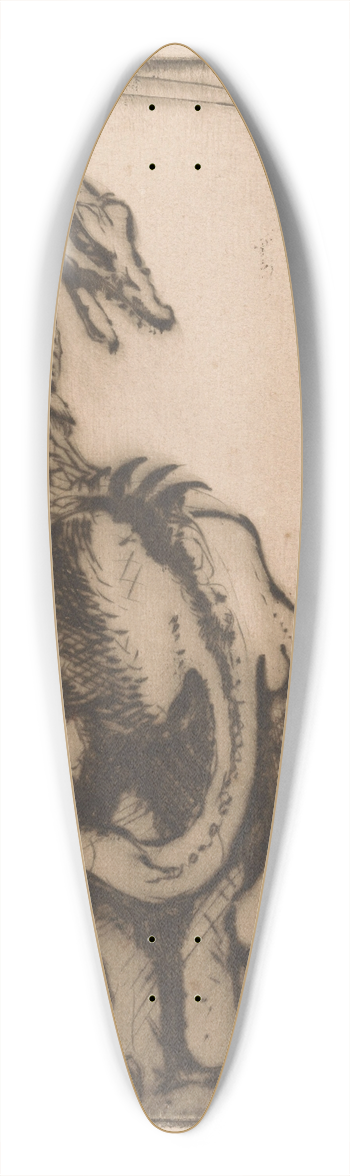 Willem van Konijnenburg - Draak 39.3 inch art pintail longboard deck