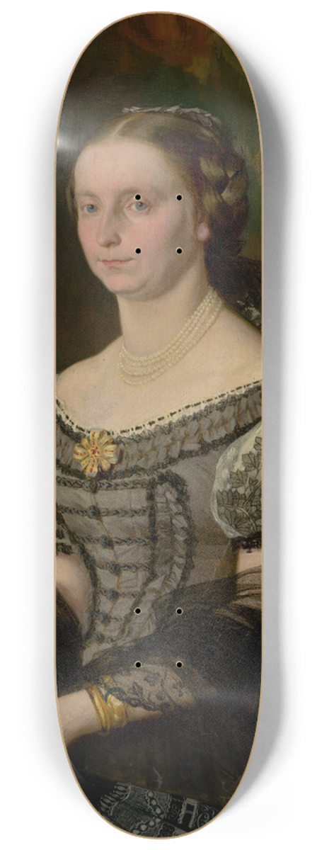 Gyula Benczr - Portrait of Terzia Ujhzy (ne Prissnitzov) 8.25 inch art skate deck