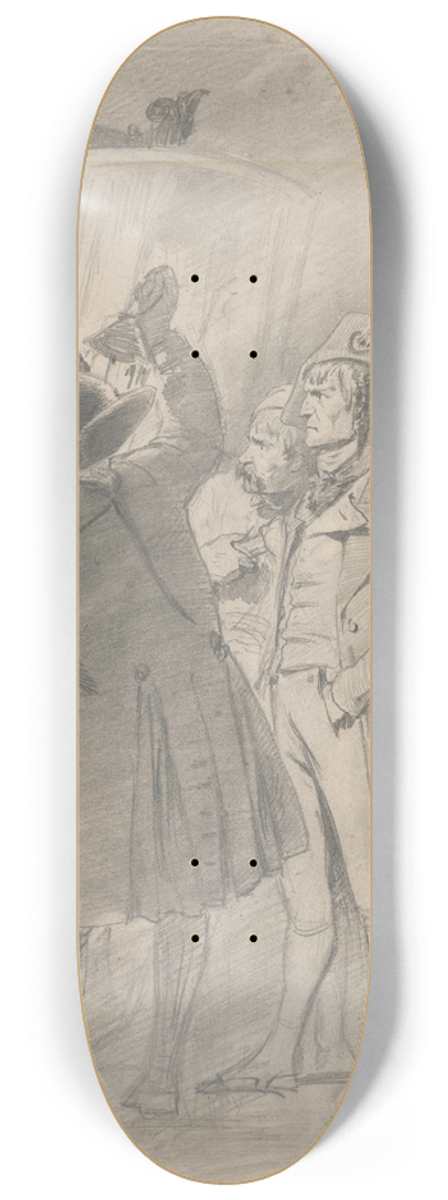 Gyula Benczr - The Arrest of Louis XVI. 8.25 inch art skate deck