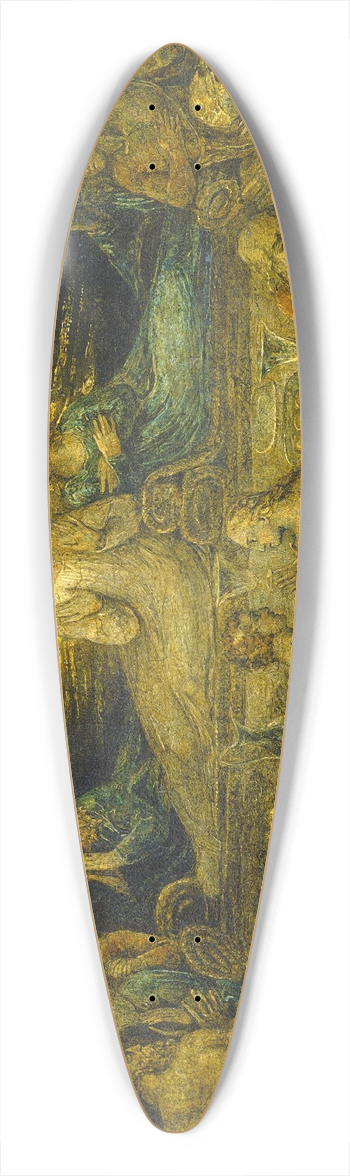 William Blake - The Last Supper 39.3 inch art pintail longboard deck