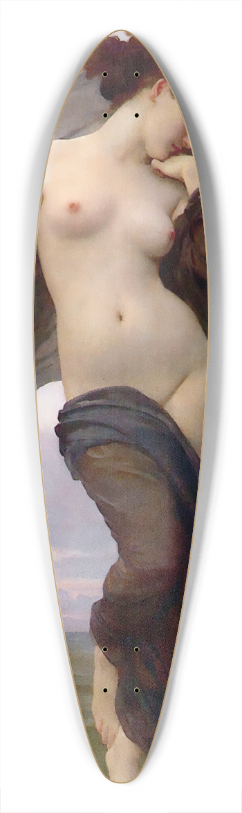William Bouguereau - Evening Mood 39.3 inch art pintail longboard deck
